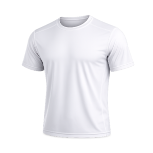Men's White Boyfriend Style Ultralight Quick Dry Sport T-Shirt